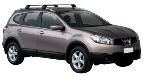 Nissan Dualis (2008-2014) Plus 2 5 Door SUV 2008 - 2014 (Raised Rails) Aero FlushBar Yakima Roof Rack