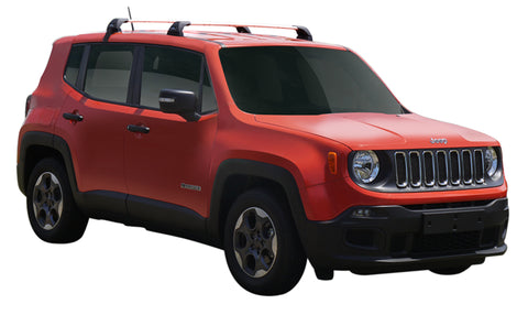 Jeep Renegade (2015-2022) Sport 5 Door SUV 2015 - 2022 (Naked Roof) Aero FlushBar Yakima Roof Rack