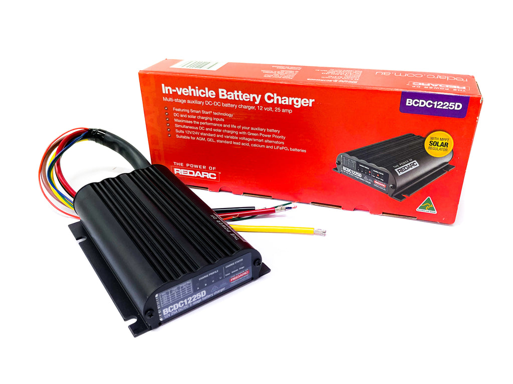 Redarc Bcdc1225d Classic Fully Sealed Dual Input Battery Charger 12v 2