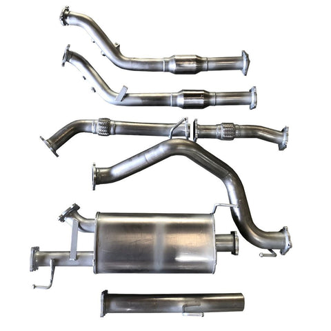 Toyota Landcruiser (2007-2015) Series 4.5 V8 3" Mild Steel Turbo Back Exhaust System (Ballistic Exhaust)
