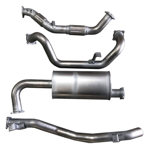 Toyota Landcruiser (2007-2016) 79 Series (2 DOOR CHASSIS) 3" Stainless Steel Turbo Back Exhaust System (Ballistic Exhaust)