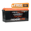iTECH240X PRO 240Ah 12V Deep Cycle Lithium Battery + FREE BM500 Battery Monitor