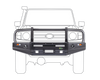 Toyota LandCruiser (1998-2007) 75/78/79 Series Ironman 4x4 Deluxe Bull Bar