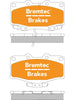 Toyota 4 Runner (1984-2015) DELUXE LN130R 2.8 LITRE DIESEL - Bremtec Front/Rear Evolve Performance+ Front Brake Pads
