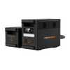 Two black iTechworld PS1800 PRO portable power stations with digital displays and multiple ports sit side by side. Each LiFePO4 unit comes with an EB1536 Expansion Battery Kit—ideal for reliable off-grid power.