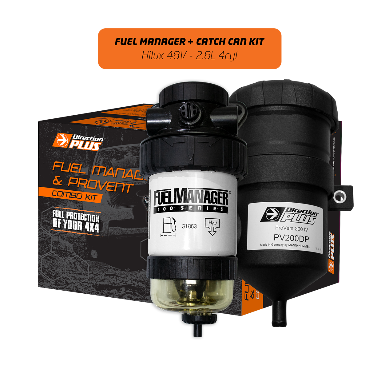 TOYOTA HILUX GUN 48v 2.8 TURBO DIESEL PROVENT Oil Separator Catch Can ...