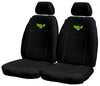 Universal Heavy Duty Canvas Seat Covers - Front - Black