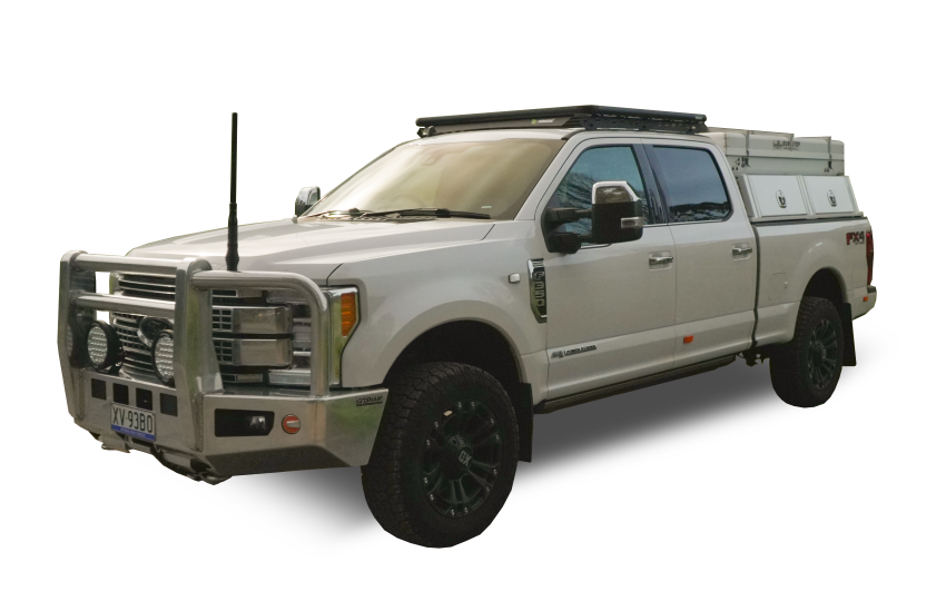 Ford F250 F350 F450 (2017-2025) Dual Cab Wedgetail Platform Roof Rack ...
