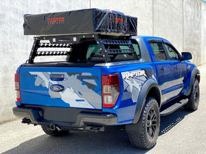 Rooftop Tent/ Tub Rack/ Rollercover Package - 2 Person Soft Shell Tent (LONG STYLE)