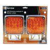 LED INDICATOR LAMPS 12V DOUBLE BOLT MNT 300mm LEAD (PKT 2)