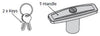 EGR Load Shield Replacement T-Handle Lock Kit