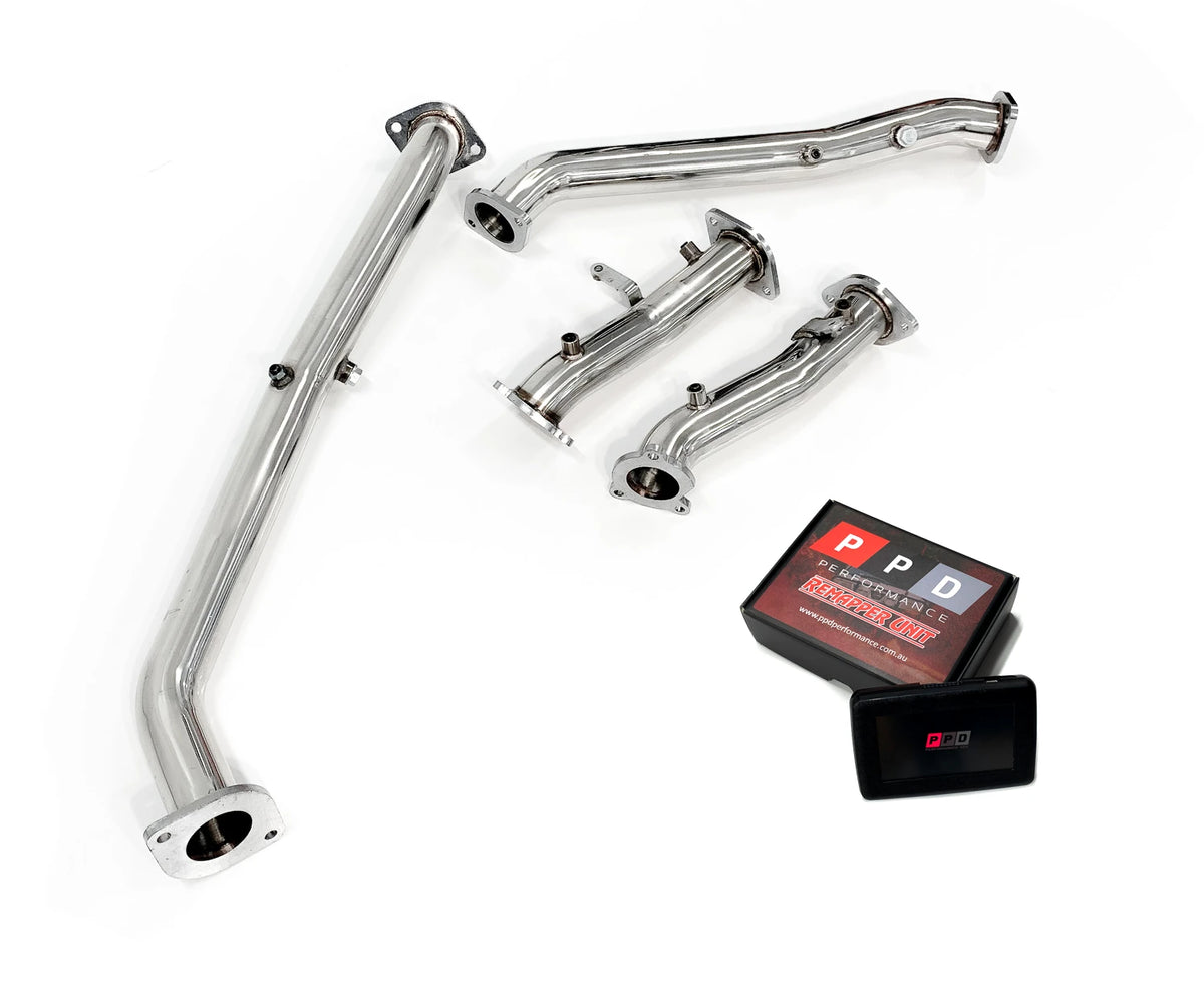 Toyota Landcruiser 200 Series (2015+) Stainless DPF-Delete Exhaust & T ...