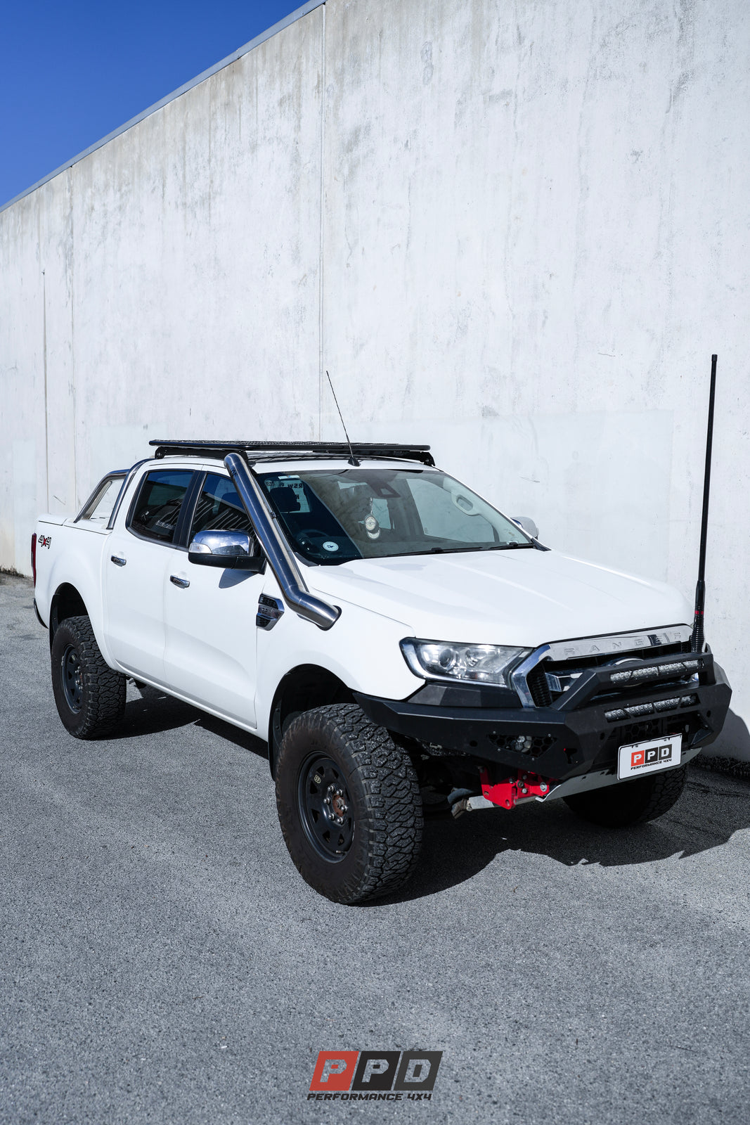 Ford Ranger (2011-2017+) PX PXII PXIII FLAT STYLE Dual Cab Roof Rack ...