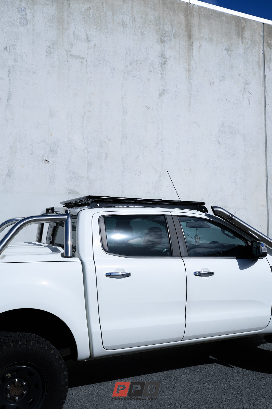 Ford Ranger (2011-2017+) PX PXII PXIII FLAT STYLE Dual Cab Roof Rack ...