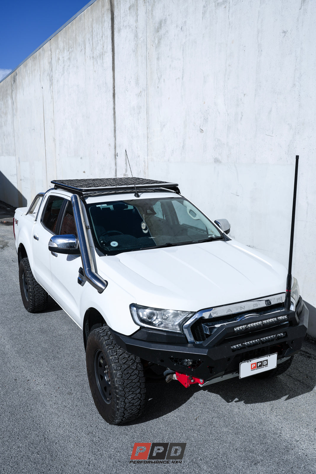 Ford Ranger (2011-2017+) PX PXII PXIII FLAT STYLE Dual Cab Roof Rack ...