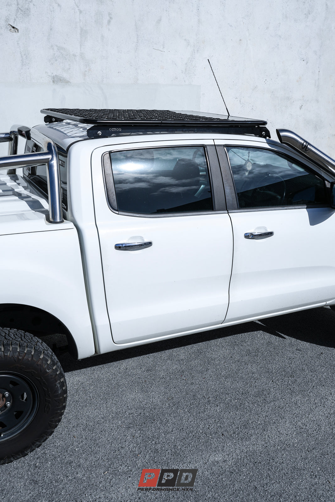 Ford Ranger (2011-2017+) PX PXII PXIII FLAT STYLE Dual Cab Roof Rack ...
