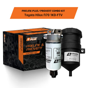 Toyota Hilux (2011-2015) N70 1KD Direction Plus Preline-Plus Pre-Filter & Provent Combo Kit (PLPV613DPC)