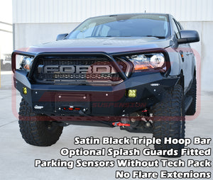 Ford R Ranger (2018-2021) PSR  PX MK3 8/2018-ON Ambush Triple Hoop Bullbar