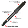 Nissan Navara (1997-2008) D22 / Frontier 4WD PSR TTG Rear Shock Absorber 570mm Open Small Eye 16mm Bush Ends