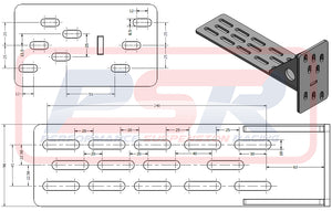 PSR Universal Heavy Duty Awning Bracket - Pair - sale