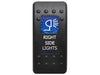Universal Accessories (01/1950-current) Superior Engineering Rocker Switch Right Side Lights Blue Printed Lens (Each) - ROKSWCH-RGHT