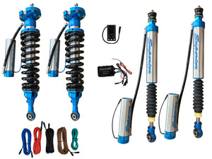 Toyota LandCruiser 300 Series (2021-current)  Wagon All 3.3ltr TD  Superior Electric (ECDS) In Cab Adjustable 2.5 Monotube Remote Reservoir Shock Kit