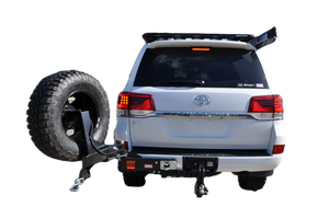 Toyota Landcruiser 200 Series (2012-2015) LHS VX/Sahara or GXL with optional sensors Outback Accessories Single Wheel Carrier