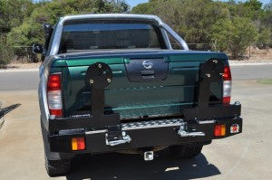 Nissan Navara (2009-2015) D22 4WD Longer Well Body Outback Accessories Rear Bar (SKU: TWCNAV-L)