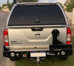 Nissan Navara (2015-2021) NP300 Well Body Outback Accessories Rear Bar (SKU: TWCNAV4)