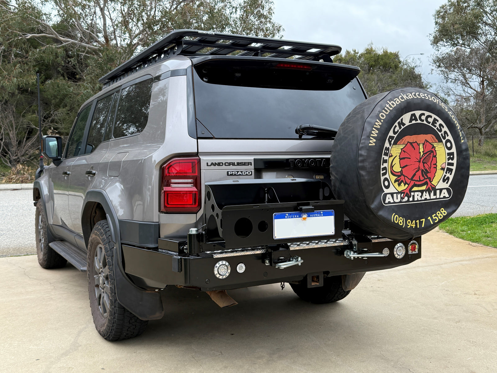 Prado 250 Rear Toyota Prado (2024-2027) 250 series Outback Accessories Rear Bar – PPD ...
