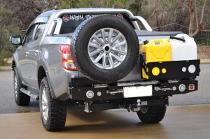 Mitsubishi Triton (2015 -2018) MQ 2WD & 4WD Outback Accessories Rear Bar (SKU: TWCTMQ)