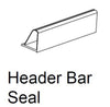 Triangular Hinge Rubber Seal Fits Behind Tub/Header Rail Hinges