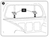 Mitsubishi Triton (2005-2015) EGR AUTO Replacement Vehicle Hinge Kit - Mitsubishi Triton MN 2010-15