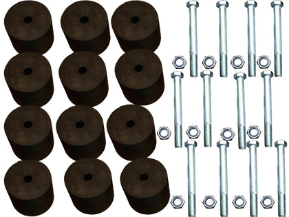 Toyota Hilux (1988-02/2005) Superior Engineering Body Lift Kit 2 Inch (50mm) Lift Suitable For Toyota Hilux IFS Dual Cab (Diesel Manual Tray Back) with Tray Lift (Kit) - BLKHLXIFSDCDMTB