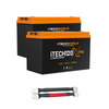 iTechworld | 240Ah Lithium LiFePO4 Bluetooth PRO Battery Bundle | 2×120Ah Deep Cycle with Parallel Linking Cables