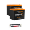 iTechworld | 210Ah Lithium LiFePO4 Bluetooth Battery Bundle | 2×105Ah Deep Cycle with Parallel Linking Cables