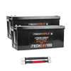 iTechworld | 200Ah 24V Lithium LiFePO4 Battery Bundle | 2×100Ah 24V Deep Cycle with 000AWG Parallel