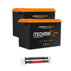 iTechworld | 600Ah Lithium LiFePO4 Bluetooth PRO Battery Bundle | 2×300Ah Deep Cycle Batteries with Parallel Linking Cables