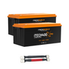 iTechworld | 800Ah Lithium LiFePO4 Bluetooth PRO Battery Bundle | 2×400Ah Deep Cycle with Parallel Linking Cables