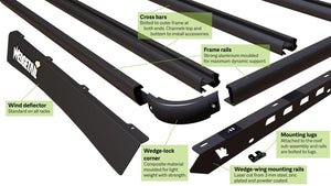 Ford Ranger (2011-2022) Dual Cab Wedgetail Platform Roof Rack