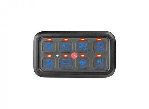 Hulk 4X4 - Smart 8 Switch Panel - Blue Backlit Panel