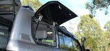 TOYOTA LANDCRUISER 100/105 SERIES & LEXUS LX470 Emu Wing Window Vehicle Access - FLAT ALUMINIUM