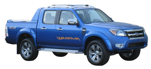 Ford Ranger (2009-2011) Wildtrak 4 Door Ute 2009 - 2011 (Raised Rails) Aero RailBar Yakima Roof Rack