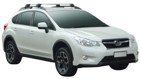 Subaru XV (2012-2015) 5 Door SUV 2012 - 2015 (Raised Rails) Aero FlushBar Yakima Roof Rack