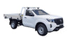 Nissan Navara (2021-2023) Single Cab 2 Door Ute Mar 2021 - 2023 (Naked Roof) Yakima HD Through Bar Yakima Roof Rack