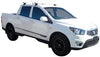 SsangYong Actyon (2012-2023) Sport 4 Door Ute 2012 - 2023 (Naked Roof) Aero ThruBar Yakima Roof Rack