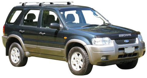 Ford Escape (2001-2008) 5 Door SUV Feb 2001 - 2008 (Factory Tracks) Aero ThruBar Yakima Roof Rack