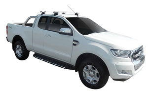 Ford Ranger (2015-2023) Super Cab 4 Door Ute Aug 2015 - 2023 (Naked Roof) Aero ThruBar Yakima Roof Rack