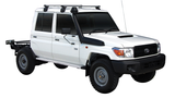 Toyota Landcruiser 79 Series (2011-2022) Dual Cab Yakima Gutter Mount Platform & Crossbar Roof Rack