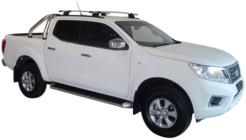 Nissan Navara (2015-2021) NP300 (D23) Dual Cab 4 Door Ute Jun 2015 - Feb 2021 (Naked Roof) Aero ThruBar Yakima Roof Rack